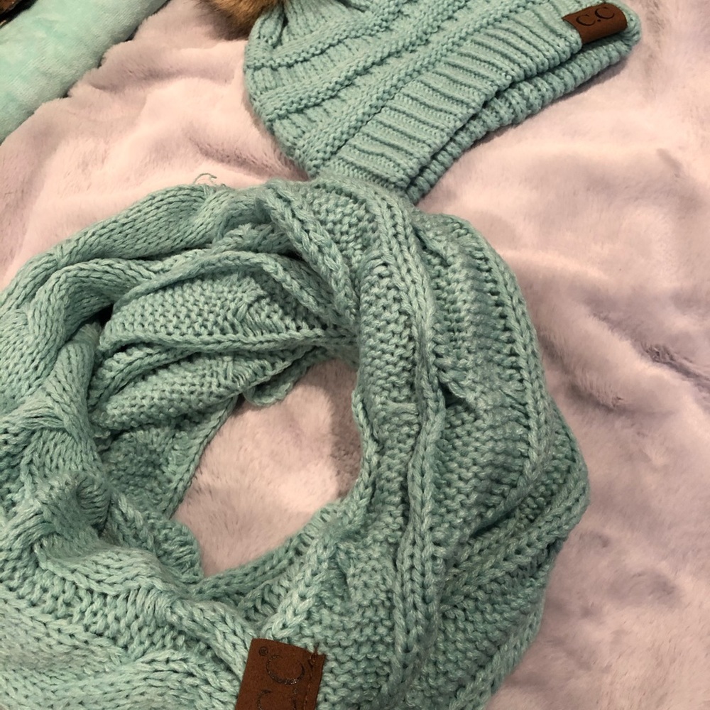 C.C. Matching Hat and Infinity Scarf